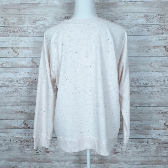 Style & Co Sweatshirt Ivory Confetti Top H - Picture 3 of 5